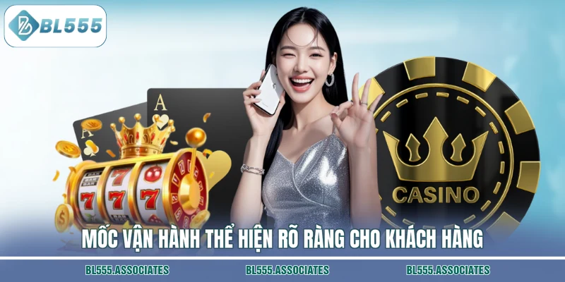 Mốc vận hành thể hiện rõ ràng cho khách hàng